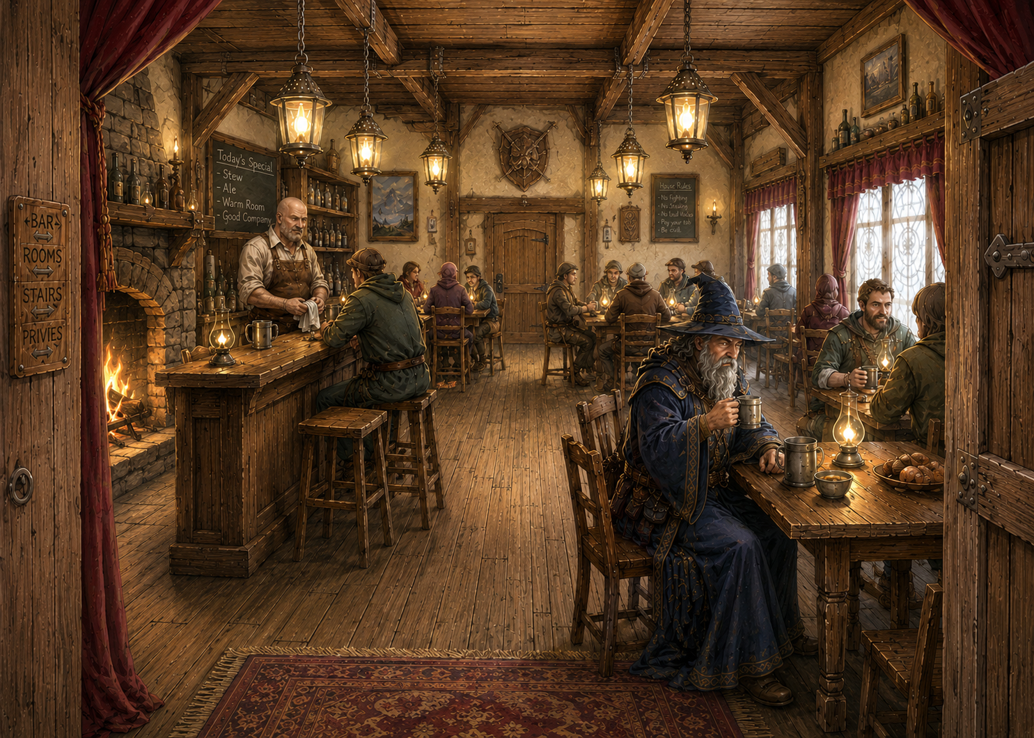 The Inn, a roadside starting map